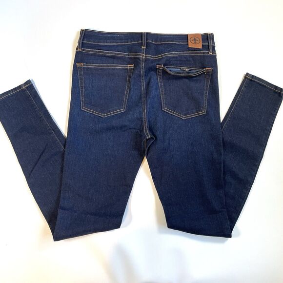 Aviator Travel Jeans Womens Skinny Fit Dark Wash High Rise Stretch USA Size 31 - Picture 1 of 12